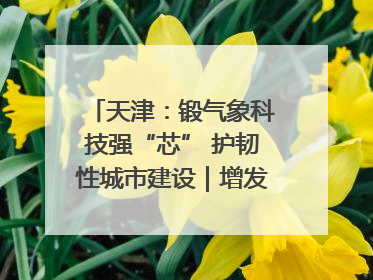 天津：锻气象科技强“芯” 护韧性城市建设｜增发国债气象项目落地见效系列报道